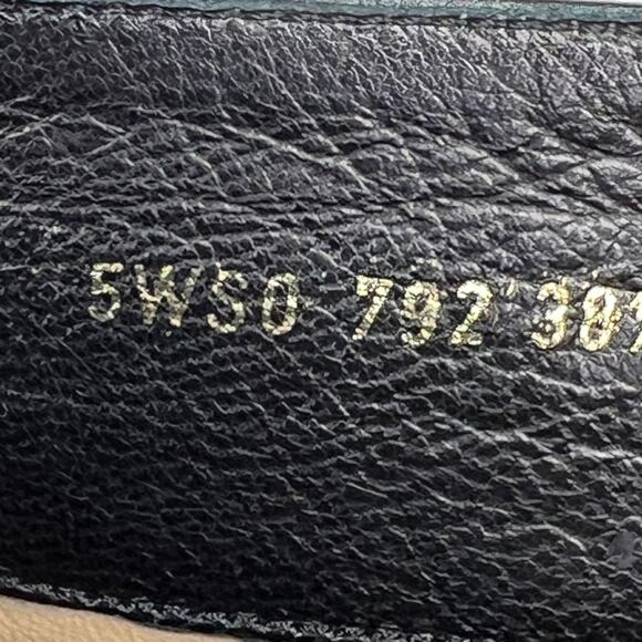 Valentino Garavani Black Leather Knee High Wedge Tall Boot 38.5 Women's Pull On - Picture 10 of 12